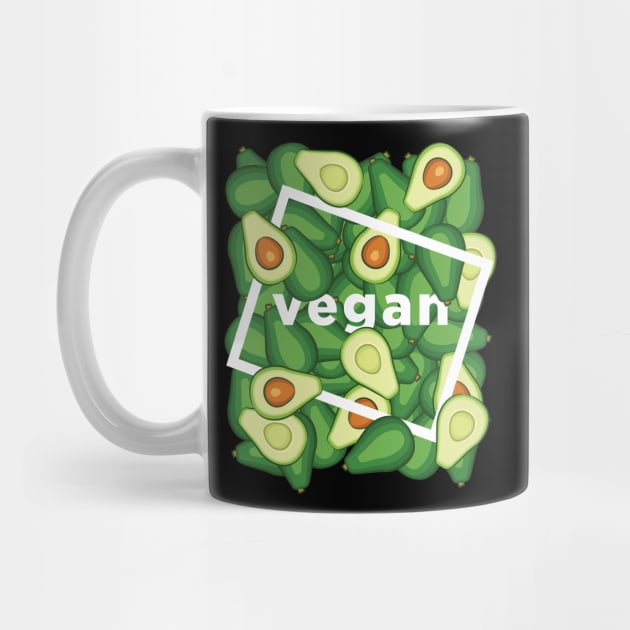 Vegan Avocado Gift Vegetarian Healthy Women Men Boys Girls Funny Happy Lifestyle by teeleoshirts